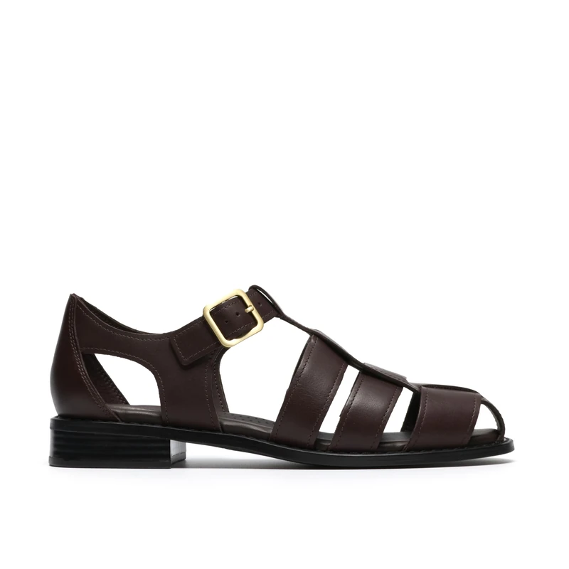 Clarks Hana Sun Womens Dark Brown Lea, 6 - Image 1