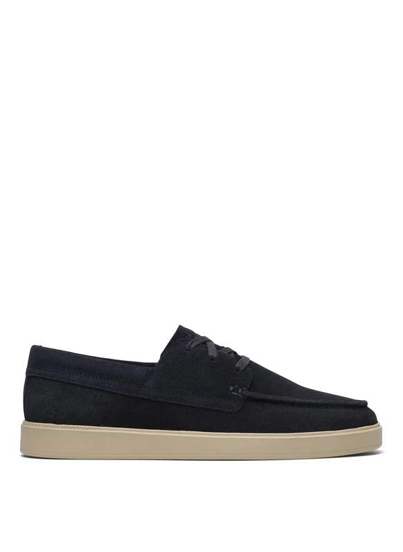 Clarks Lockford Boat Mens Navy Suede, 9