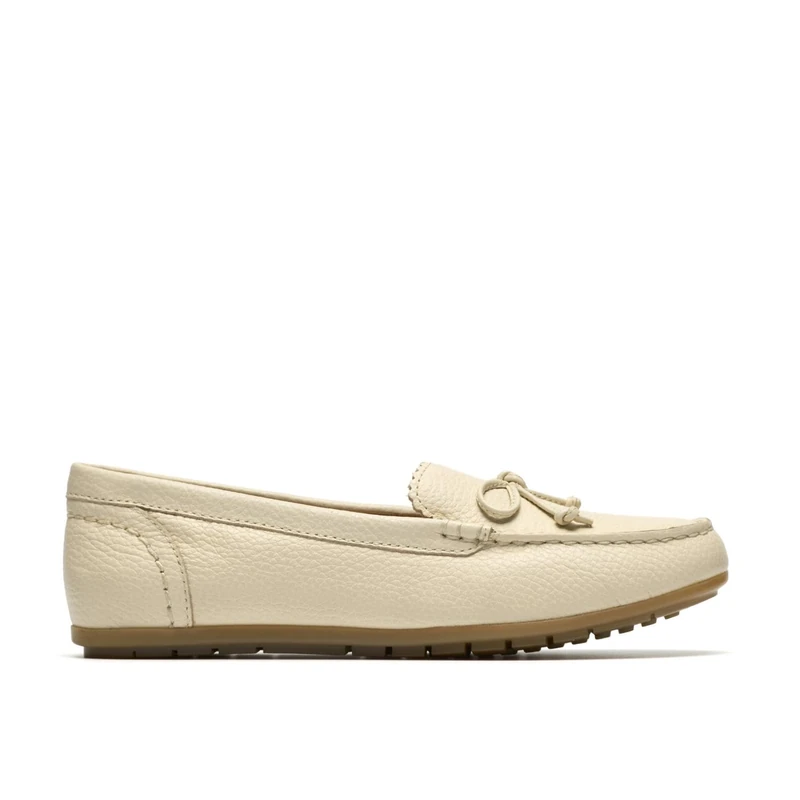 Clarks Elliotte Sail Womens Cream Leather, 7.5