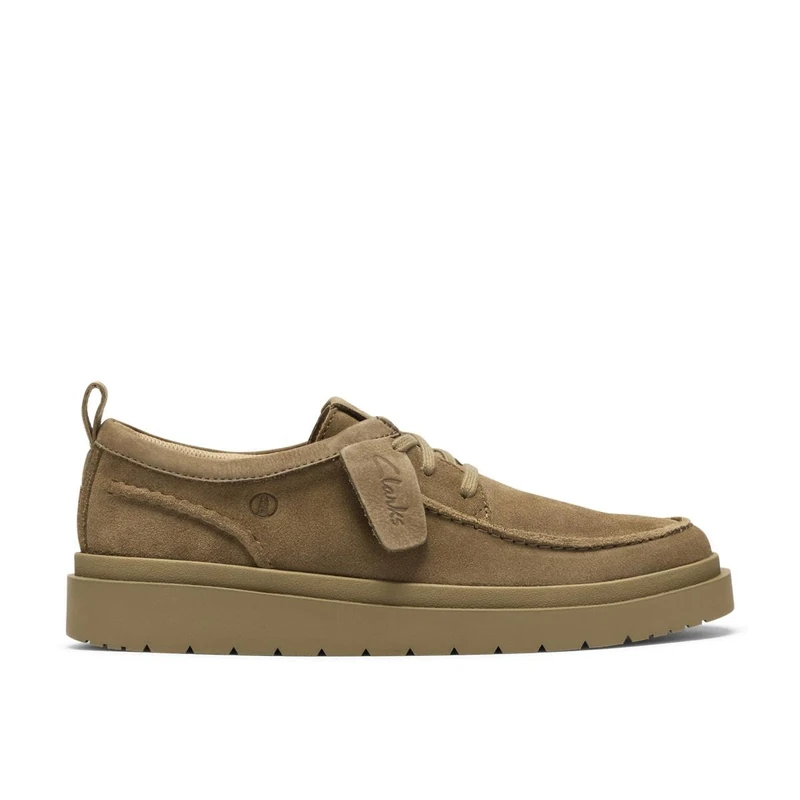 Clarks Polden Moc Mens Dark Sand Suede, 10.5