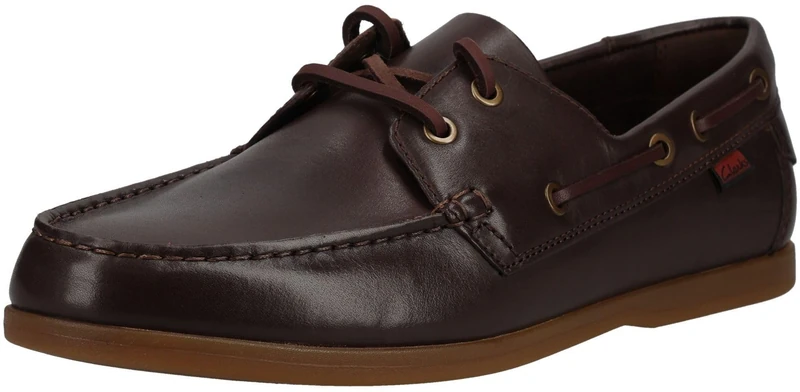Clarks Charmouth Lace Mens Brown Leather, 6.5