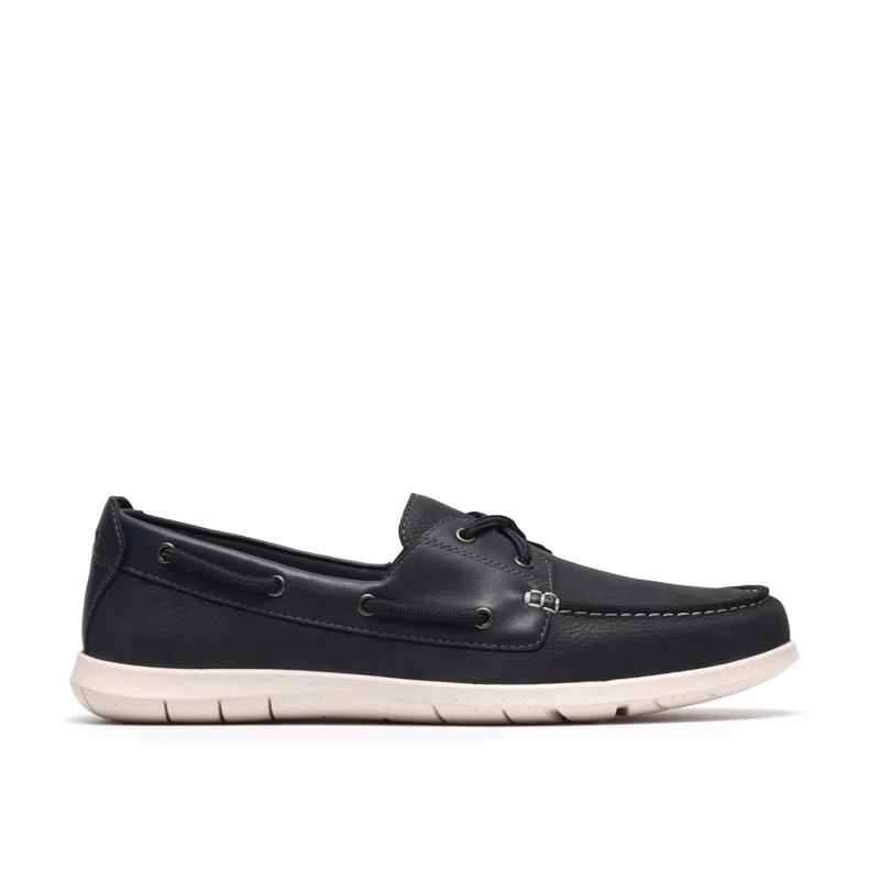 Clarks Flexway 2Eye Mens Navy Nubuck, 6