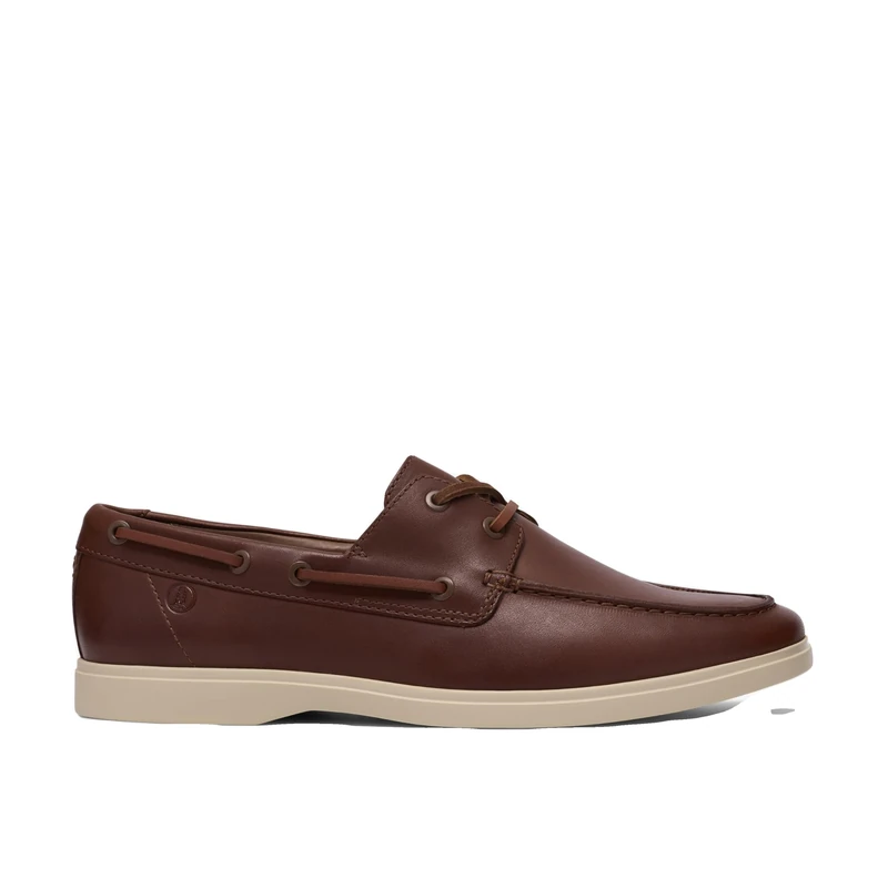 Clarks Torford Boat Mens Tan Leather, 10