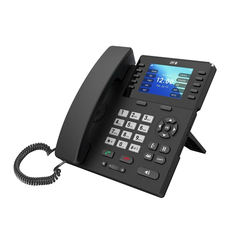 SPC WF100 – Corded Landline Telephone with SIM | 4G, VoLTE, and VoWiFi Calls | 3.5" Colour Display | Android | Remote Configuration | Bluetooth and Wi-Fi | 2000mAh Backup Battery