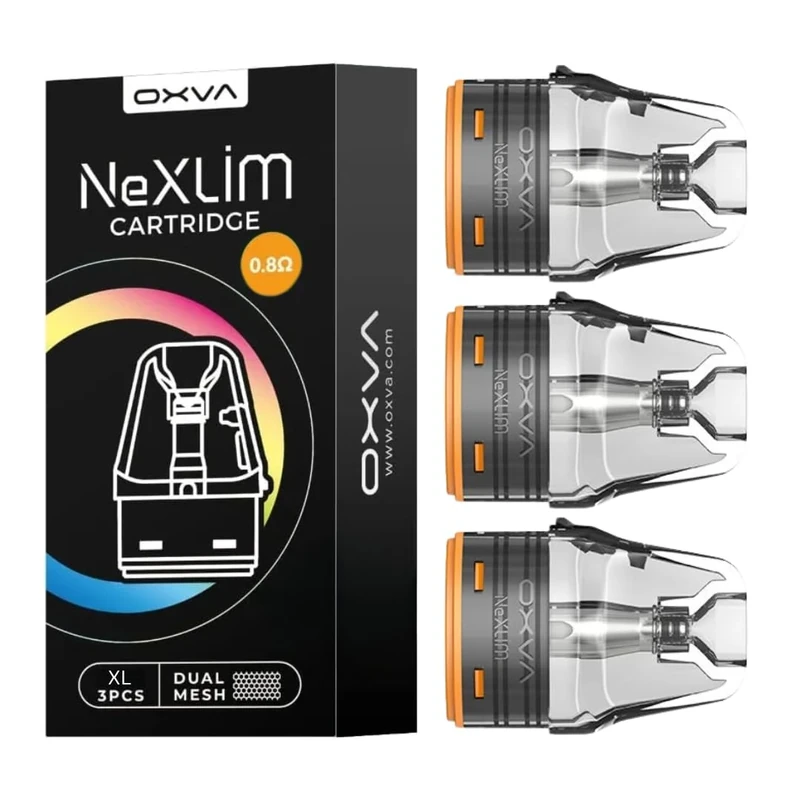 Oxva NeXLIM Pods [0.8 XL] - 3 Pack - Available in 0.6,0.8,1.2Ω - Compatible With OXVA NEXLIM KIT ONLY - No Nicotine