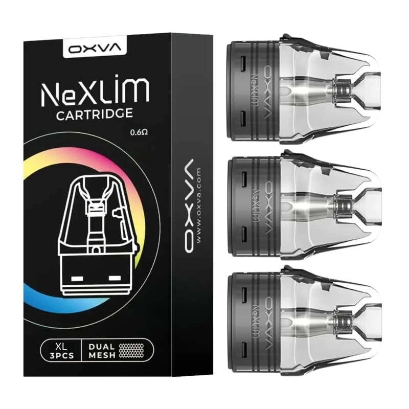 Oxva NeXLIM Pods [0.6 XL] - 3 Pack - Available in 0.6,0.8,1.2Ω - Compatible With OXVA NEXLIM KIT ONLY - No Nicotine