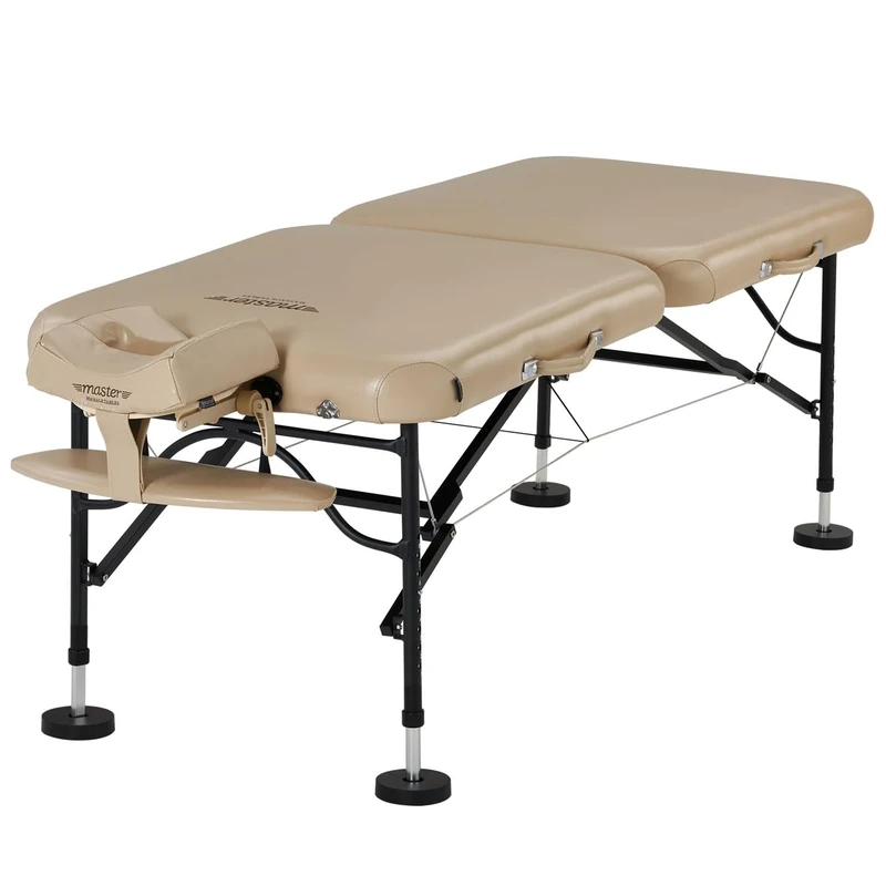 Master Massage Extra Wide Ultra Light Weight Pro Air Massage Table Package (76cm) Perfect for Courtside Asssistance and Mobile Massage