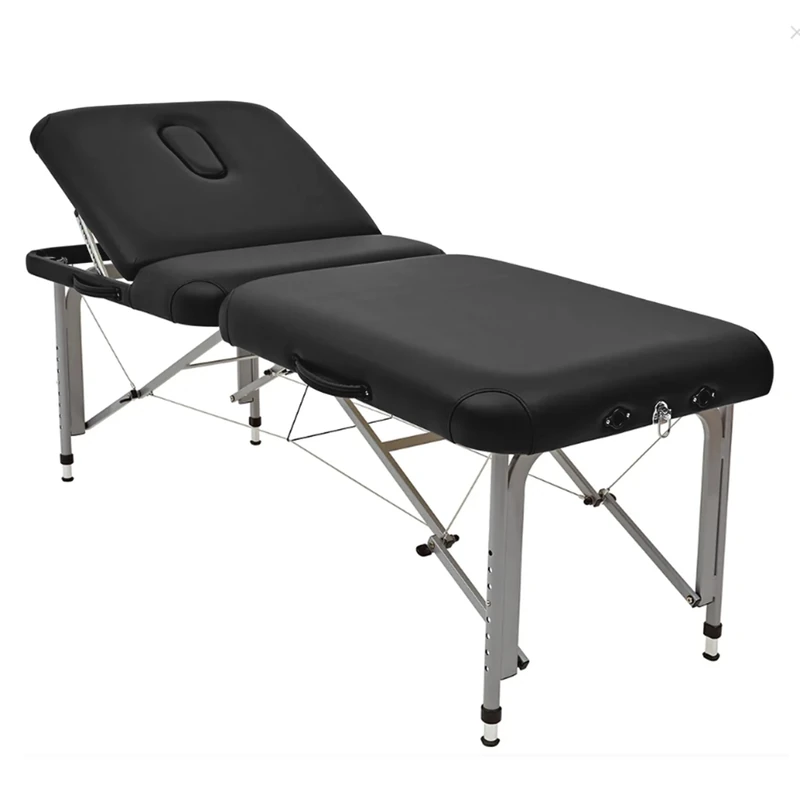 Master Massage Ultra Light, liteMaster 3 Section Massage Table with Face Hole, 14.5kg with Adjutable Backrest, 63.5cm