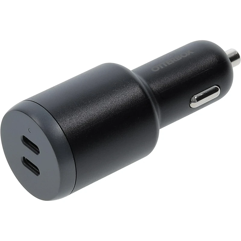 OtterBox Dual USB-C Port Car Charger 100W, Car Charger for Smartphone and Tablet, Rugged, Ultra Durable, Black