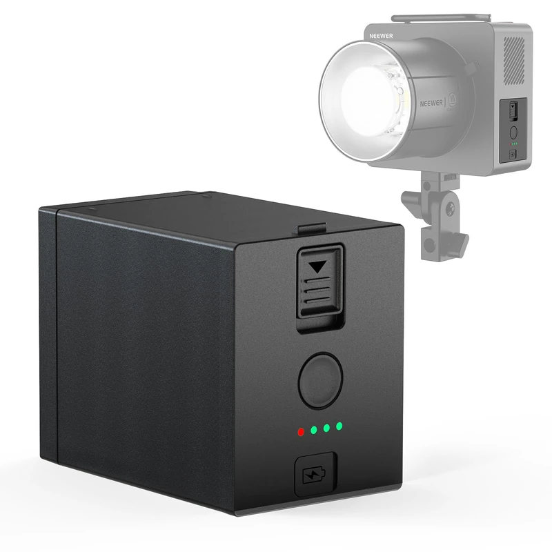 NEEWER Q6 Battery Pack 28.8V/3000mAh for up to 400 Full Power Flashes, Rechargeable Replacement Lithium Battery Q6 600Ws 2.4G TTL Outdoor Studio Flash Strobe Light ONLY, NB-Q6