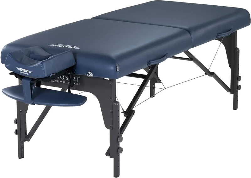 Master Massage Agate Blue Luxury Portable Massage Table, Montlciar Table, Perfect for Lash Beauty, Spa Table, Therapy and Tatto