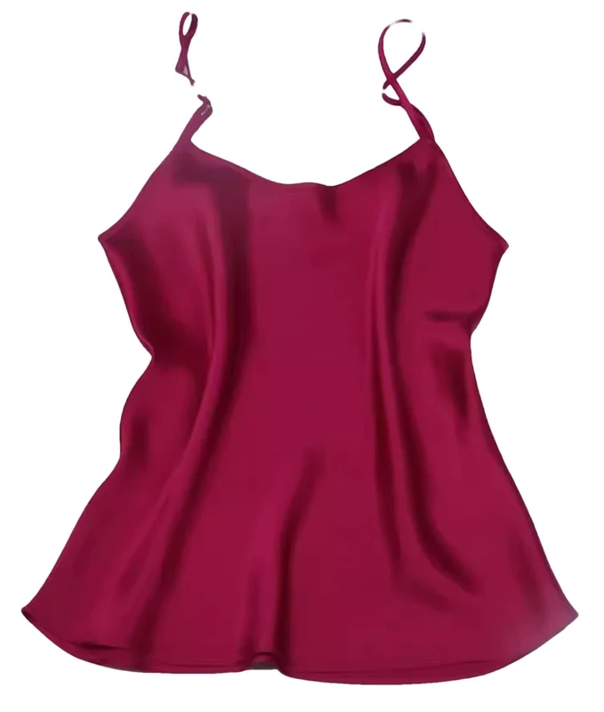 Mulberry Silk 16-Momme Spaghetti Strap Camisole Sleep Vest Women