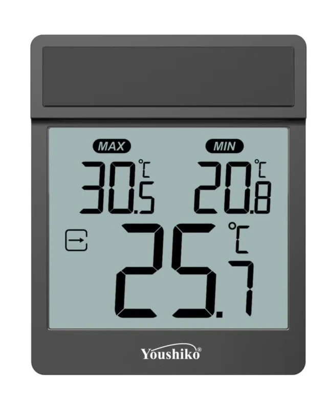 Digital Window Thermometer for Determining Outdoor Temperature with Minimum Maximum Easy Attachment