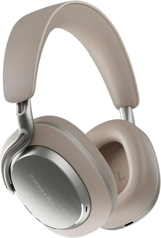 Bowers & Wilkins Px8 S2 Noise Cancelling Wireless Headphones with Bluetooth Audio, & Quick Charge, 30 Hours of High-Resolution Playback and Built-In Microphone – Warm Stone