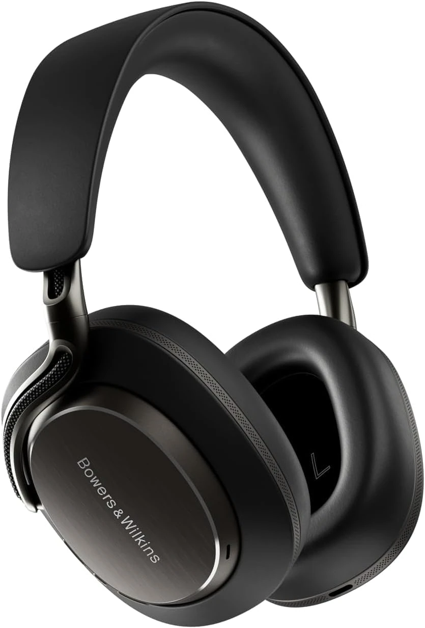 Bowers & Wilkins Px8 S2 Noise Cancelling Wireless Headphones with Bluetooth Audio, & Quick Charge, 30 Hours of High-Resolution Playback and Built-In Microphone – Onyx Black