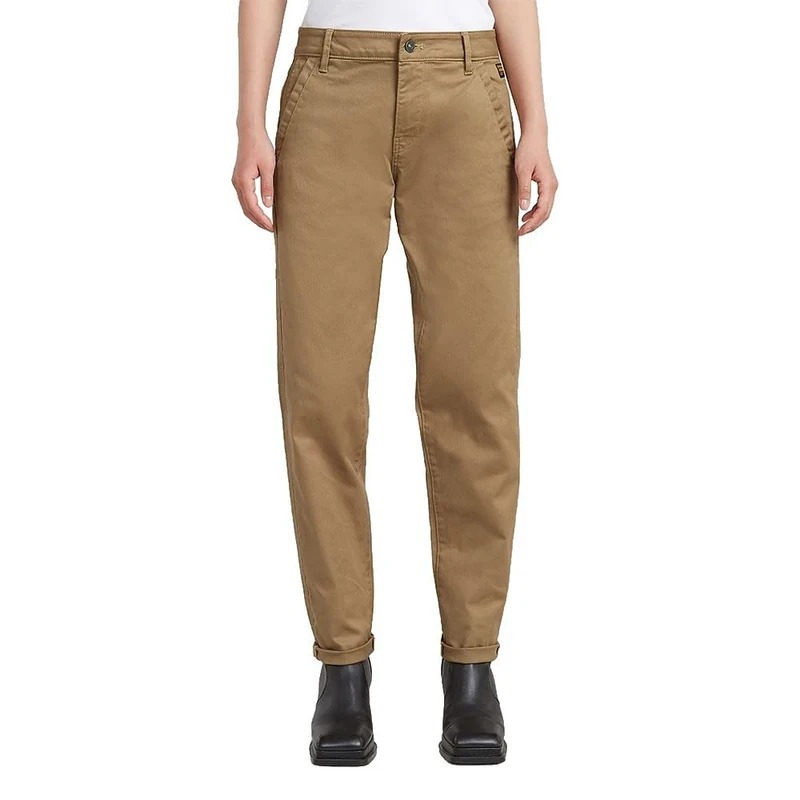G-STAR Women's Kate Boyfriend Chino, Size: 29/28, Color Beige - Image 1