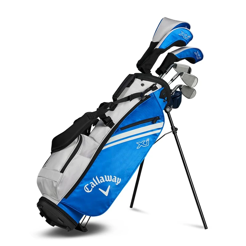 Callaway Golf XJ Junior Packaged Golf Set 2026 - For Age Ranges 4-10, XJ3 Blue/White, Right Hand, 8 Piece Set