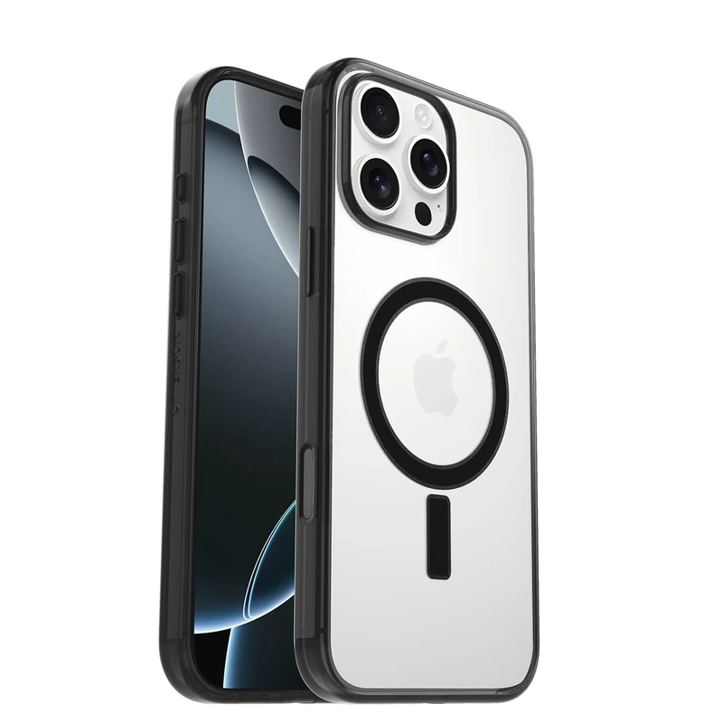 OtterBox Clear Case Series with MagSafe for iPhone 16 Pro Max, Shockproof, Drop Proof, Ultra-Slim, Protective Case, 3x Tested to Military Standard, Grackle