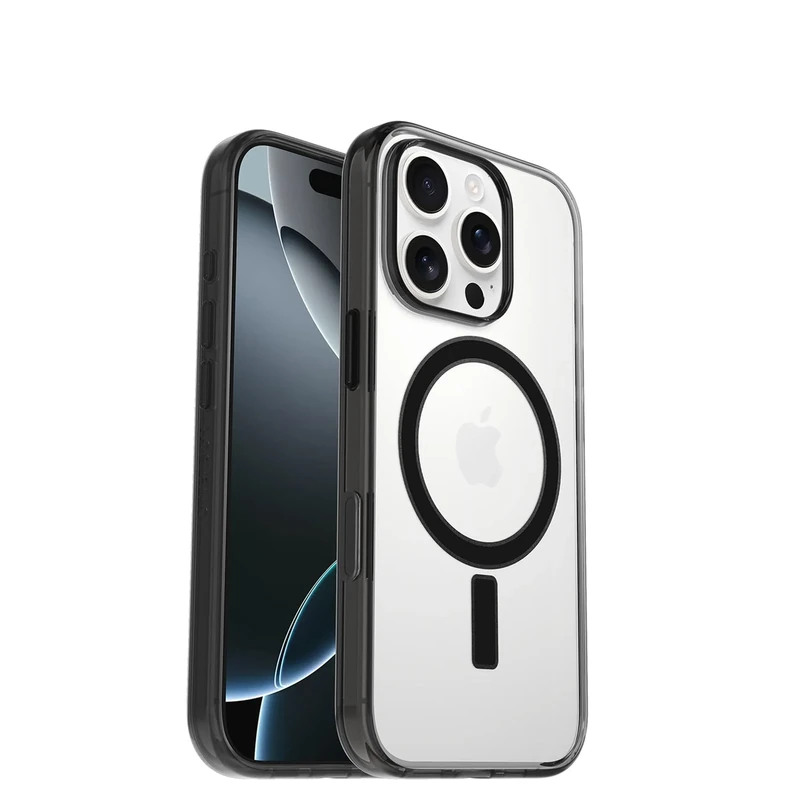 OtterBox Clear Case Series with MagSafe for iPhone 16 Pro, Shockproof, Drop Proof, Ultra-Slim, Protective Case, 3x Tested to Military Standard, Grackle