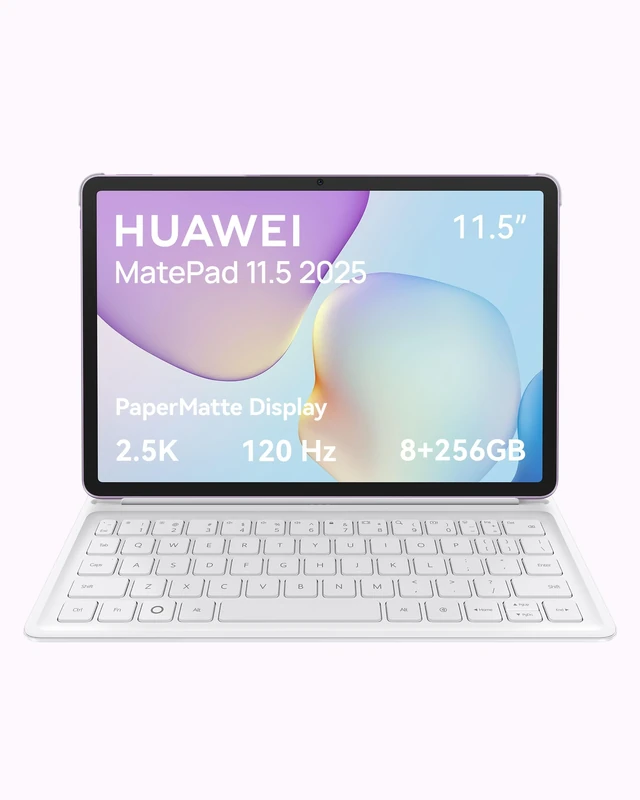 HUAWEI MatePad tablet 11.5 inch 8+256G with Keyboard, 2025 Tablet 2.5K 120Hz Eye Comfort PaperMatte Display, 8+128GB, 10100 mAh Battery, 40W SuperCharge, WiFi 6, Bluetooth 5.2