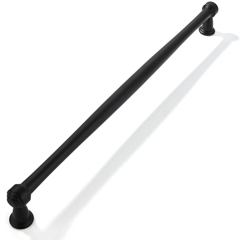 CABDM 1 Pack 18inch(457mm) Center to Center Appliance Pulls Black Cabinet Pulls Handles for Cabinets Cupboard Solid Heavy Duty Matte Black Drawer Handles Dressers Kitchens bedrooms