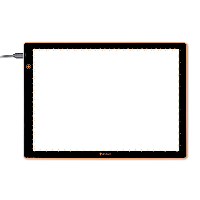 Wafer 3 Light Pad (A2+), Dimmable with Memory Function, Perfect for Tracing, Sketching, Scrapbooking and Other Craft Projects,18X23.5 inches, Black