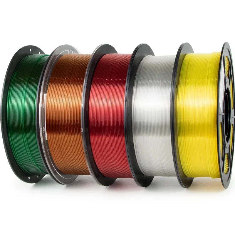 IEMAI PETG Filament 1.75mm 5Kg, Transparent Red/Green/Amber/Natural/Yellow PETG 3D Printer Filament, High Speed Printing, Dimensional Accuracy +/- 0.02mm, Christmas Set