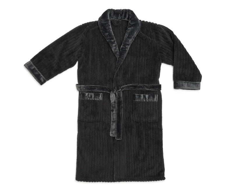 Gözze Bathrobe, Polyester, Anthracite, XL