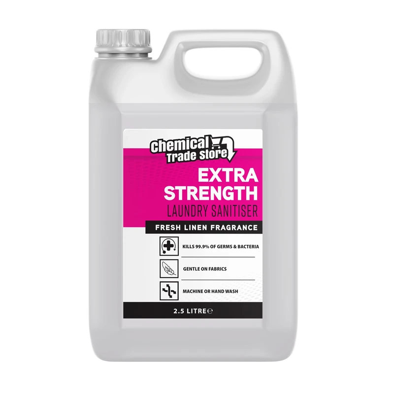 Chemical Trade Store - Laundry Sanitiser 2.5L - Antibacterial Cleaner for Clothes & Pet Bedding - Fresh Linen, Kills 99.9% Germs - Use with Detergent