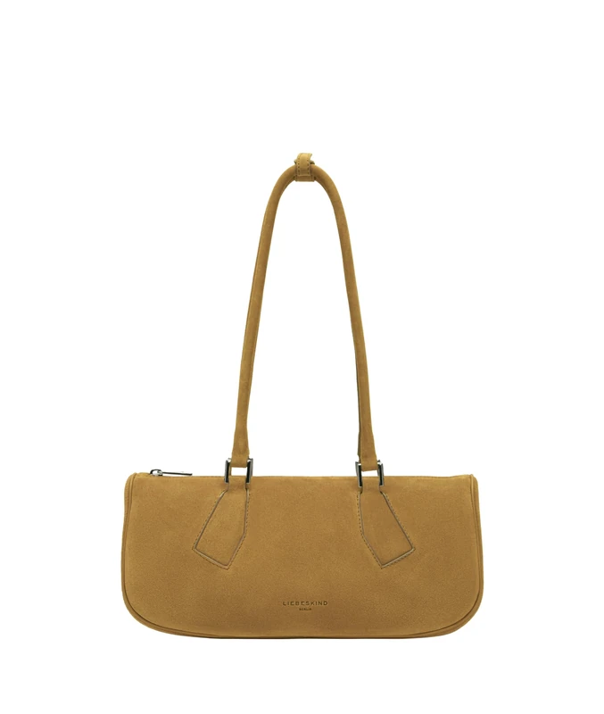 LIEBESKIND BERLIN Leather shoulder bag Satchel Bag Honey Suede mustard yellow