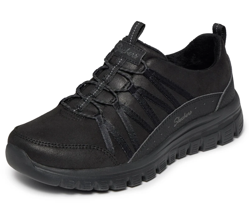 Skechers Women's Perform Tex Trainer, Black, 5 UK