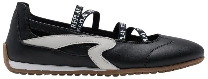 Replay Women's GWSN2 Ballet Flats, 003 Black, 39 EU