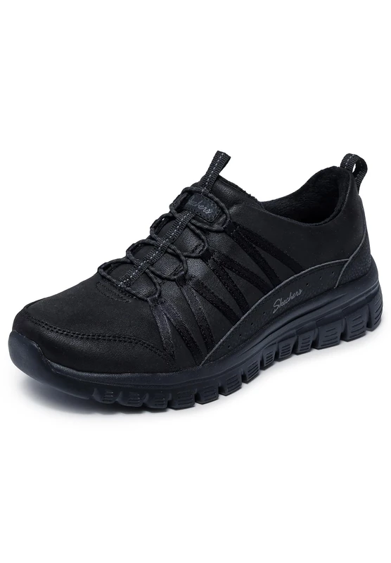 Skechers Women's Graceful Cozy Hug Trainers, Black, 8 UK - Image 1