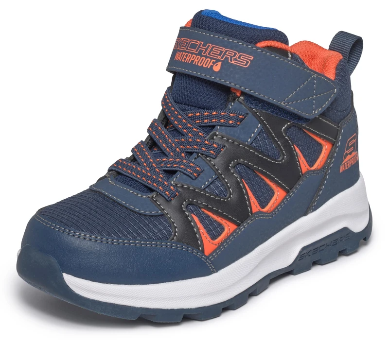 Skechers Boys' Storm Blazer Drizzle Squad, Navy, 1.5 UK Child