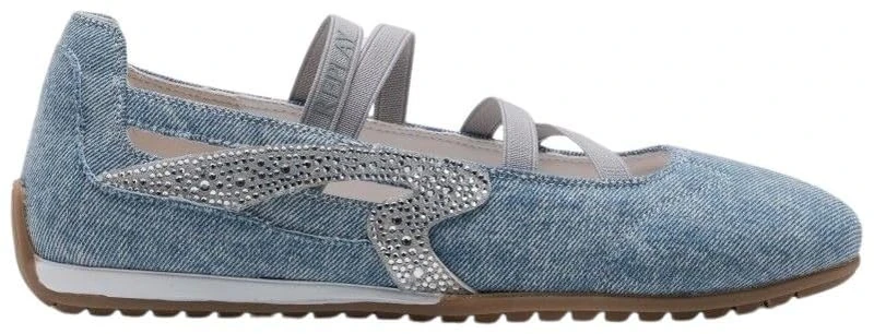 Replay Women's GWSN2 Ballet Flats, 220 Denim, 39 EU