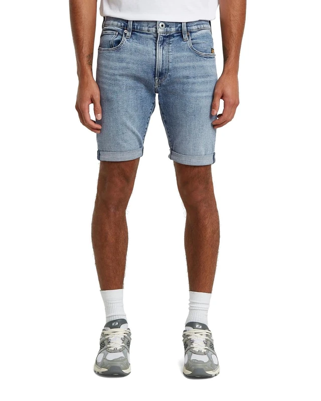 G-STAR 3301 Slim Denim Shorts, Size 35, Color Blue