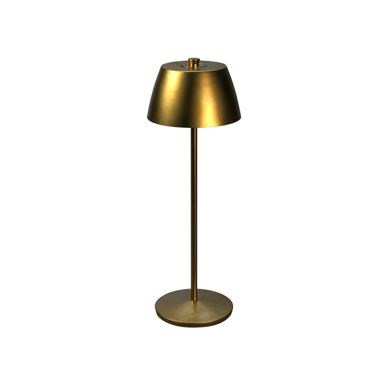 Konstsmide Éze 7840-801 LED Table Lamp Matte Gold Indoor/Outdoor Wireless 11 x 32 x 11 cm