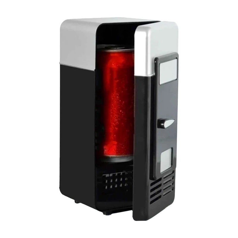 Generisch USB Mini Fridge - Plug & Play Cooling & Heating, Black/Red