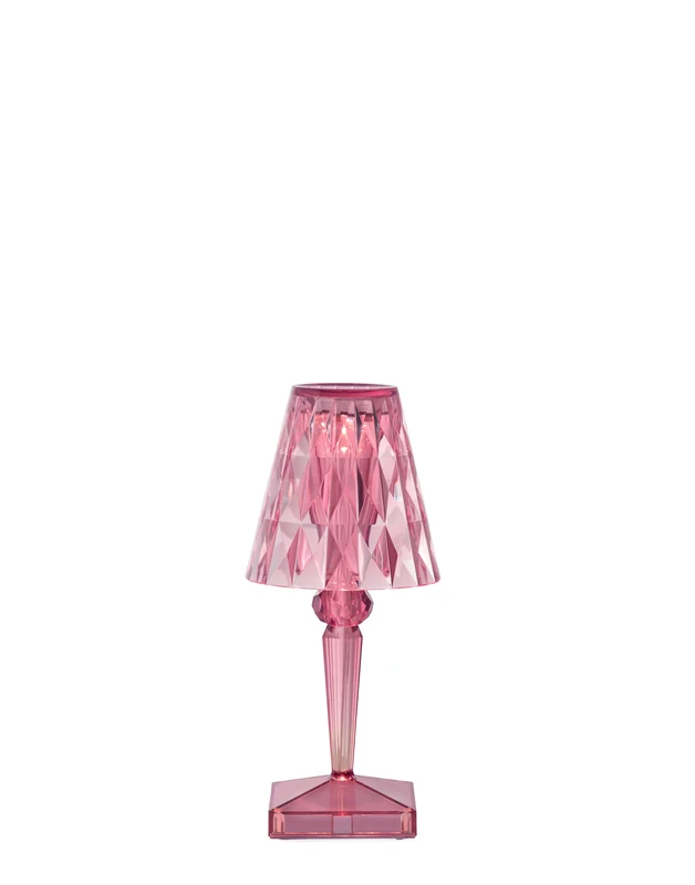 Kartell Rechargeable Table Lamp, PMMA, Pastel Pink