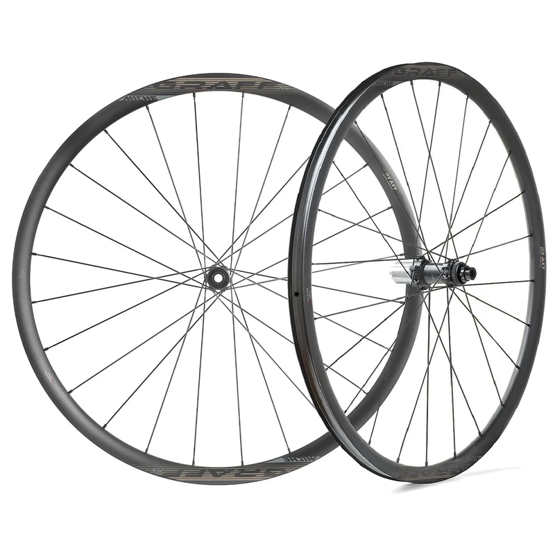 MICHE Graff XL Disc Gravel Wheelset, 622-24C, Black, Compatible with XDR