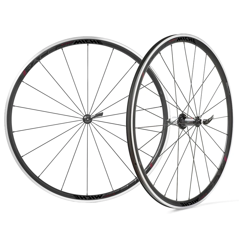 MICHE Race Pro 2Light Wheelset, 622-17C, Black, Compatible with Campagnolo Cassettes
