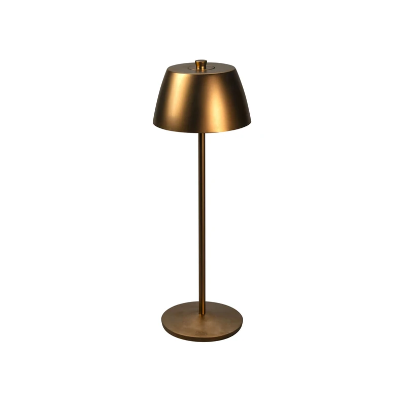 Konstsmide Éze 7840-901 LED Table Lamp, Matte Copper, Indoor/Outdoor, Wireless, 11 x 32 x 11 cm