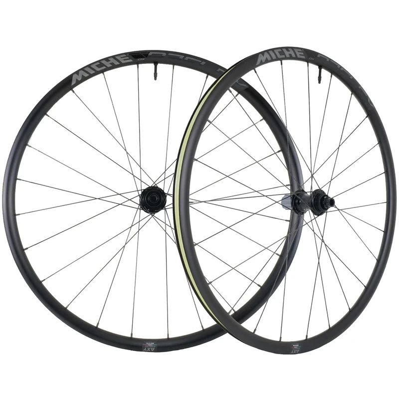 MICHE Reflex DX Tubeless Wheelset, 622-19C, Black, Compatible with Microspline Cassettes
