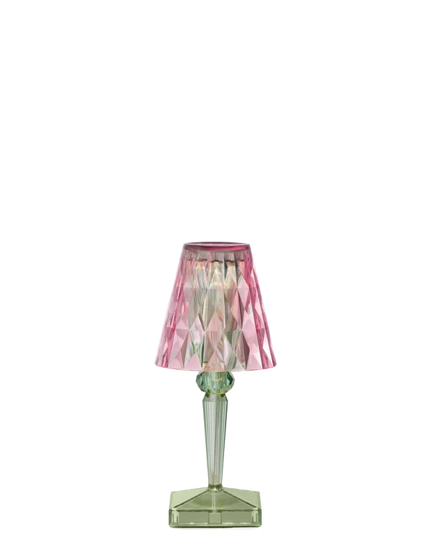 Kartell Rechargeable Table Lamp, PMMA, Pink/Mint