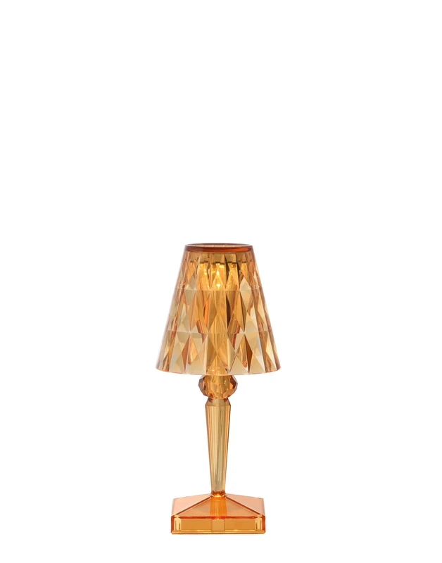Kartell Battery, Battery Table Lamp, H 30 cm, Pastel Orange