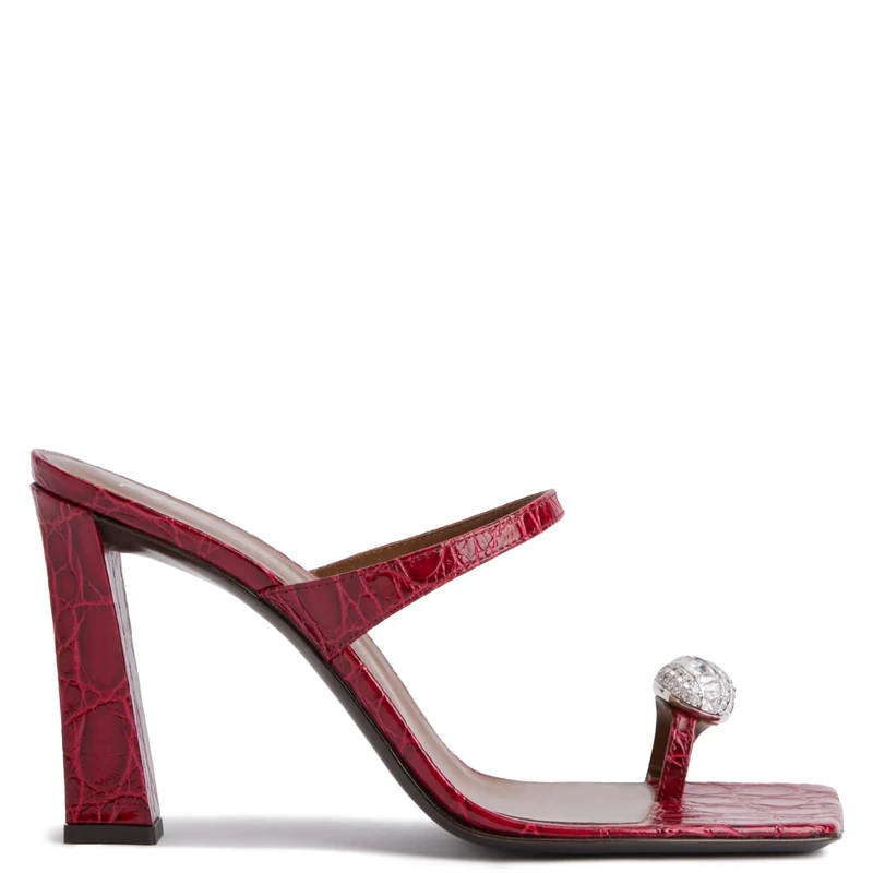 Giuseppe Zanotti, Icon Ring 90, Red, Leather, 3