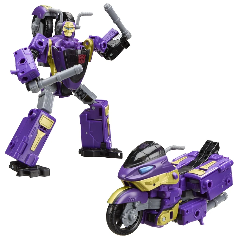 Transformers Age of the Primes Sideways, Voyager Class 14.5-cm Converting Action Figure with 2 Mini-Con Figures, Robot Toys for Ages 8+