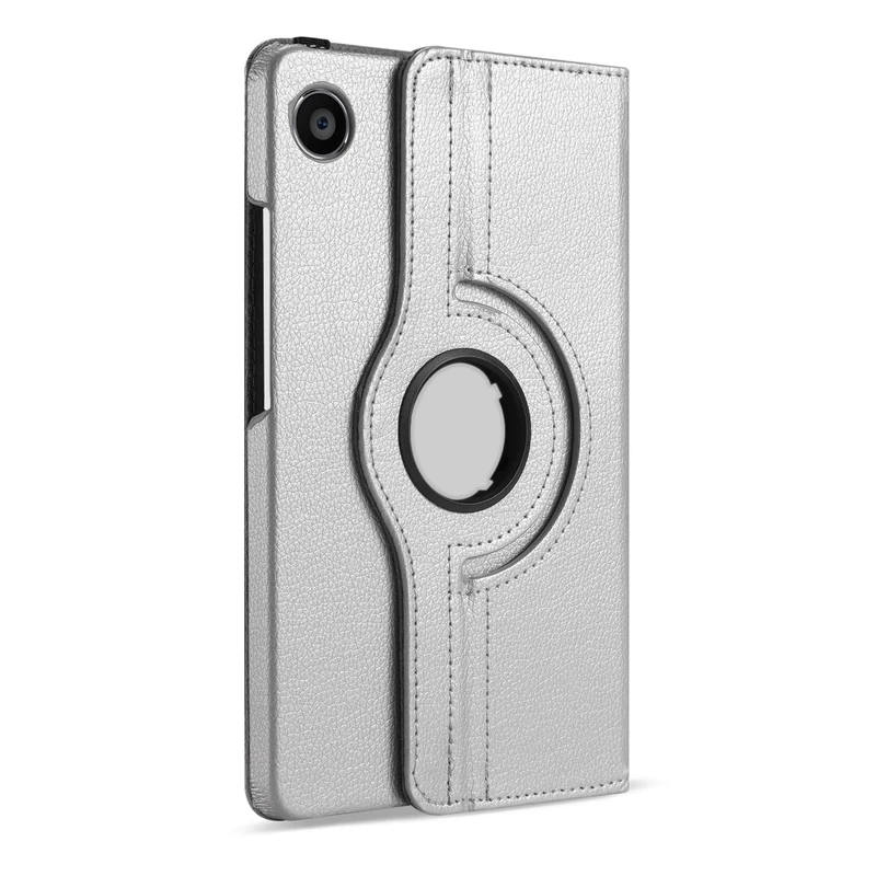 360° Rotating Case for Samsung Galaxy Tab A9 8.7" (2023) –Rotating Stand Cover with Auto Sleep/Wake, Multiple Viewing Angles – For SM-X110/X115 (2023) (Silver)