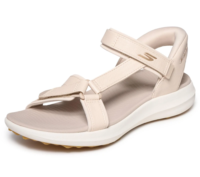 Skechers Womens Slip-in Golf Shoe, Natural, 3 UK