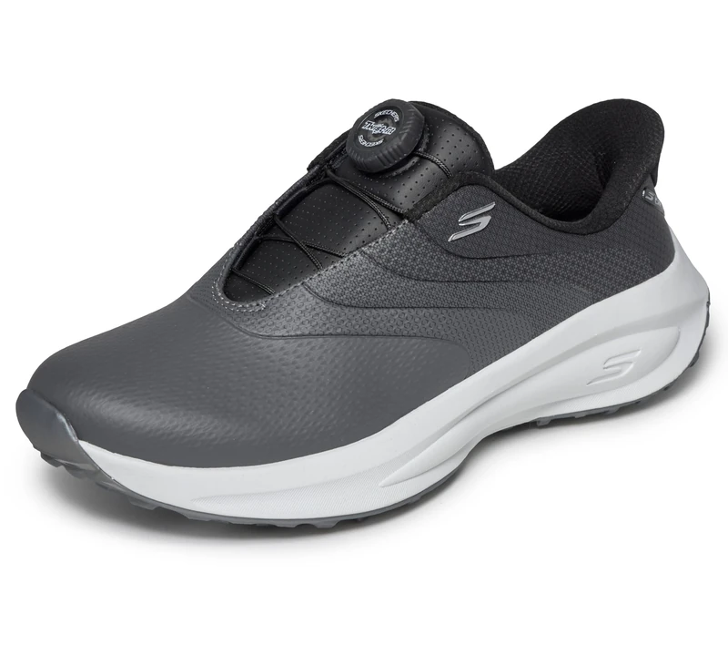 Skechers Women's Flow SI Slip-Ins Golf Shoe, Black/White, 3.5 UK